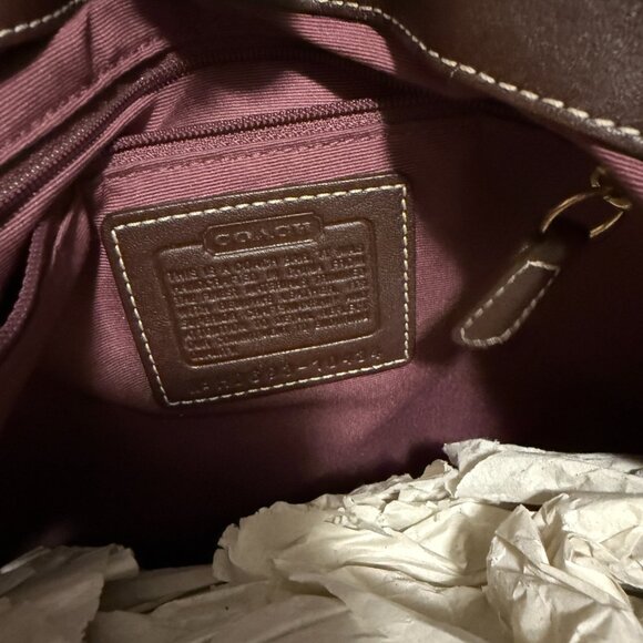 Coach Holiday Patchwork Limited Leather Bucket Bag Hobo Shoulder Bag Tote 10434 - Picture 3 of 5